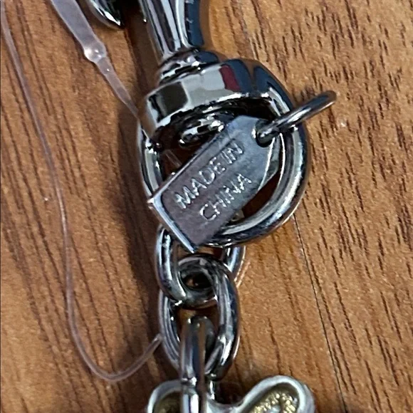 Coach Snowflake ❄️ Leather Keychain Bag Charm - Picture 10 of 14